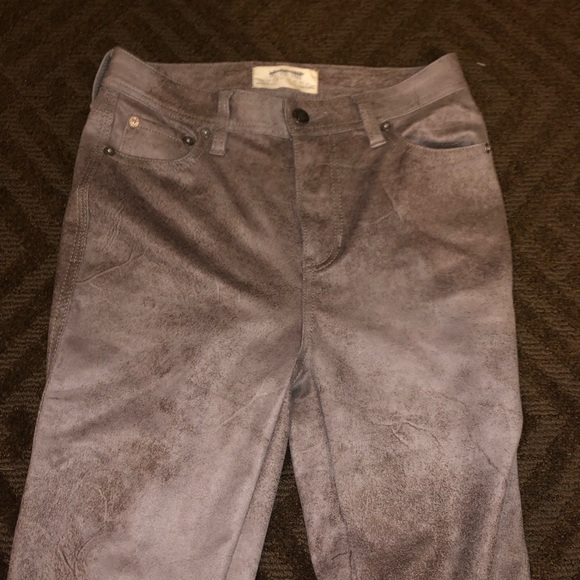 Free People Vegan Suede Skinnies 26 NEW - Picture 5 of 6